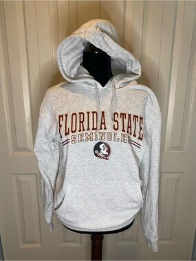 Florida State Seminoles Heather Gray Hooded Sweatshirt Sz: Small